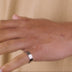 Flat Band Ring in White Gold - 6mm