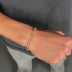 Popcorn Bracelet in Yellow Gold- 4mm