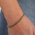 Pulsera cubana de Miami de oro amarillo - 5 mm