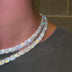 Cadena de tenis con diamantes corte cojín