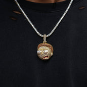 Rick & Morty Morty Head Official DC Comics Pendant in Yellow Gold