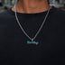Rick & Morty Official Warner Bros. Pendant in White Gold