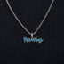 Rick & Morty Official Warner Bros. Pendant in White Gold