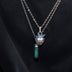 Rick & Morty Rick Head Official Warner Bros. Pendant in White Gold