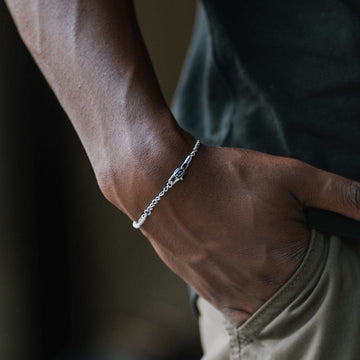 Rope Bracelet in White Gold - 2mm - The GLD Shop