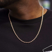 GLD Rope Chain in Rose Gold - 4mm