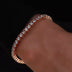 Round Cut Tennis Bracelet in Rose Gold - 3mm - The GLD Shop
