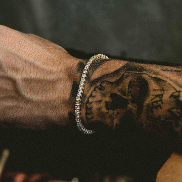 Diamond Tennis Bracelet in Yellow Gold- 3mm