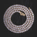 Round Cut Tennis Necklace in Yellow Gold - 3mm - The GLD Shop