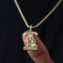 Solid Gold Micro Death Row Pendant - The GLD Shop