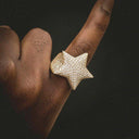Star Ring in Yellow Gold
