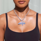 Washington Capitals Official NHL Logo Pendant in White Gold