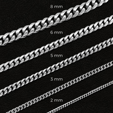 Franco Chain in White Gold - 3mm