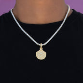Seattle Storm Official WNBA Primary Micro Logo Pendant in Yellow Gold
