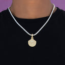 Seattle Storm Official WNBA Primary Micro Logo Pendant in Yellow Gold