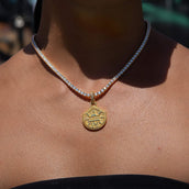 Seattle Storm Official WNBA Primary Micro Logo Pendant in Yellow Gold