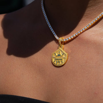 Seattle Storm Official WNBA Primary Micro Logo Pendant in Yellow Gold