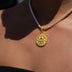 Seattle Storm Official WNBA Primary Micro Logo Pendant in Yellow Gold