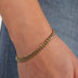 Miami Cuban Bracelet in Yellow Gold -5mm