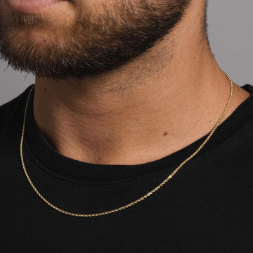 10k Solid Gold Rope Chain (1.5mm)