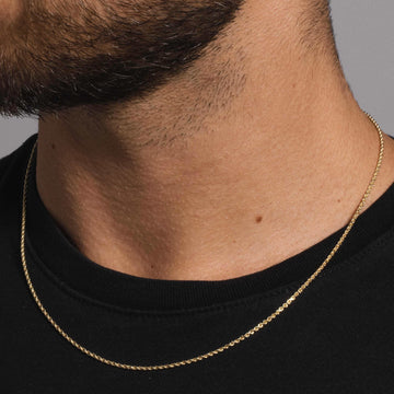 10k Solid Gold Rope Chain (1.5mm) - The GLD Shop
