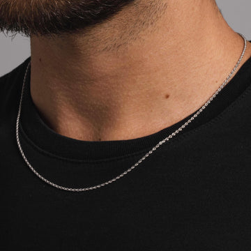 10k Solid White Gold Rope Chain (1.5mm)