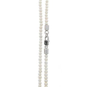 14" 3mm White Pearl Necklace