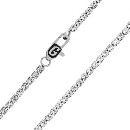 Diamond Crown Portrait of Jesus Pendant in White Gold