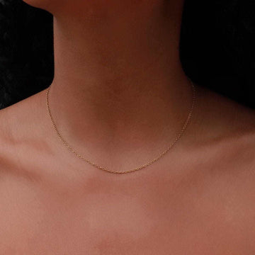 14k Solid Gold Cable Chain (1.5mm) - The GLD Shop