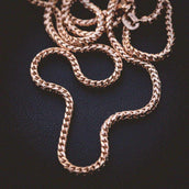 Solid Rose Gold Franco Chain (2.3mm)