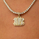 Cincinnati Bengals Official NFL Micro Logo Pendant - Yellow Gold