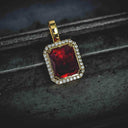 Dorado de 18k con piedra de heliotropo