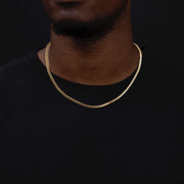 18k Vermeil Franco Chain - 3mm - The GLD Shop