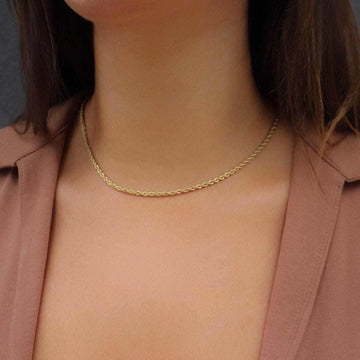 18k Vermeil Rope Necklace - 2mm