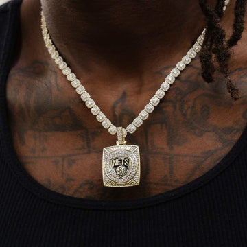 Colgante oficial del campeonato de la NBA de los Brooklyn Nets