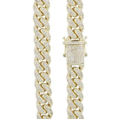 20" 12mm Diamond Cuban Link