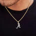 Alabama Crimson Tide Official NCAA Micro Logo Pendant - Yellow Gold