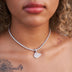 Kansas City Chiefs Official NFL Micro Logo Pendant - White Gold