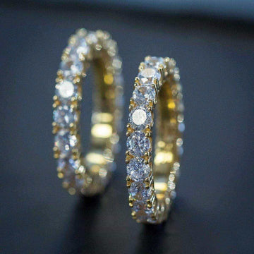 4mm Single Layer Diamond Band Ring - The GLD Shop