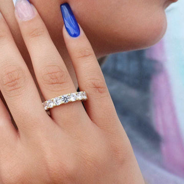 4mm Single Layer Diamond Band Ring - The GLD Shop