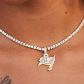 Tampa Bay Buccaneers Official NFL Micro Logo Pendant - Yellow Gold