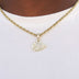 Colgante oficial NFL Micro Logo de los Kansas City Chiefs - Oro amarillo