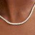 Gargantilla de tenis con diamantes en oro amarillo - 3mm