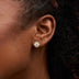Pendientes de diamante microcluster