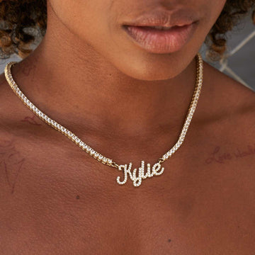 Kulture Name Plate Font Necklace