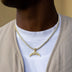 Colgante con micro logo oficial de Los Angeles Chargers NFL - Oro amarillo
