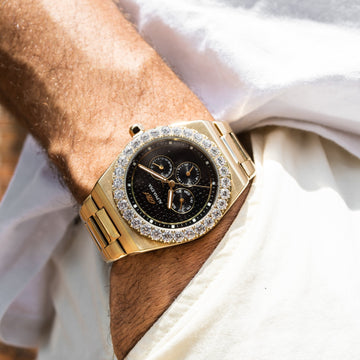 Alpha Era® Oro de 42 mm - Bisel Iced
