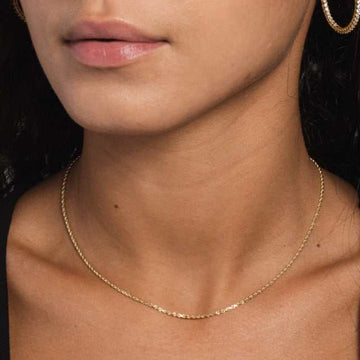 Solid Gold Rope Chain (1.5mm)
