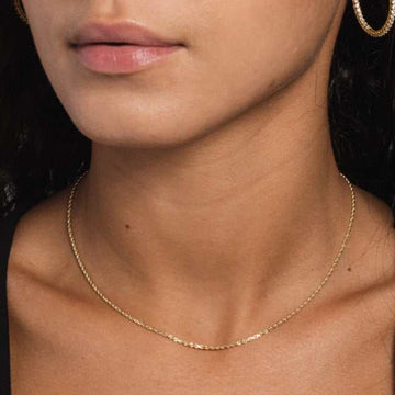10k Solid Gold Rope Chain (1.5mm)