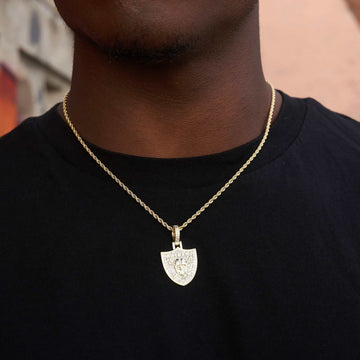 Las Vegas Raiders Official NFL Micro Logo Pendant - Yellow Gold